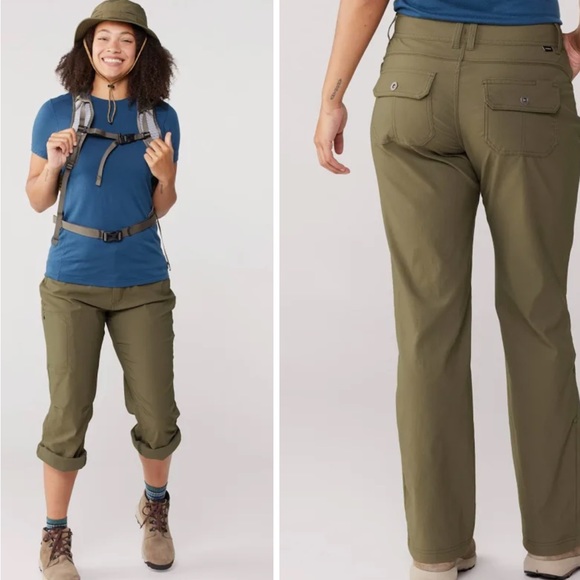 Green prana Halle 2 pants, size 6S (short). - Picture 5 of 5